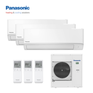 Panasonic multi-split airco CU-5Z90TBE wandunits 3x CS-TZ35ZKEW