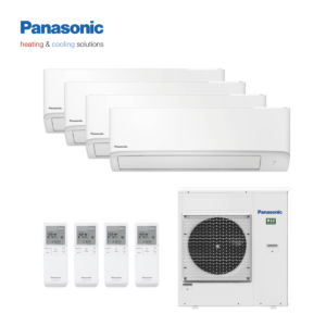Panasonic multi-split airco CU-4Z80TBE wandunits 4x CS-TZ20ZKEW
