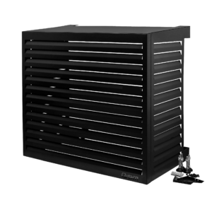 Qventi - airco omkasting zwart - Large (115 x 130 x 65 cm)
