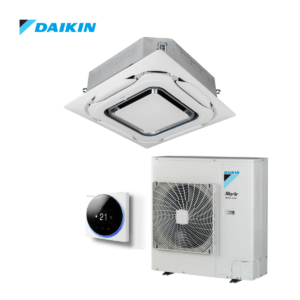 Daikin Roundflow cassette airco FCAG140B + RZASG140MY 14,0kW | designpaneel wit