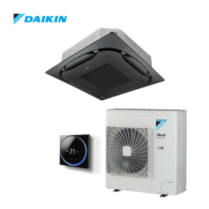 Daikin Roundflow cassette airco FCAG140B + RZASG140MY 14,0kW | standaardpaneel zwart