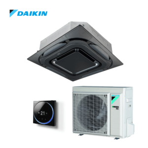 Daikin Roundflow cassette airco FCAG60B + RXM60A 6,0kW | designpaneel zwart