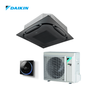 Daikin Roundflow cassette airco FCAG60B + RXM60A 6,0kW | standaardpaneel zwart