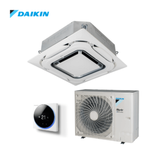 Daikin Roundflow cassette airco FCAHG125B + RZAG125NY 12,5kW | designpaneel wit