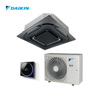 Daikin Roundflow cassette airco FCAG100B + RZAG100NY 10,0kW | designpaneel zwart