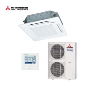 Mitsubishi Hyper Inverter cassette airco FDT125VH + FDC125VSX-W 12,5kW | groot model (90x90)