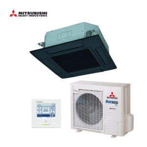 Mitsubishi cassette airco FDT71VH + FDC71VNX-W 7,1kW zwart | groot model (90x90)
