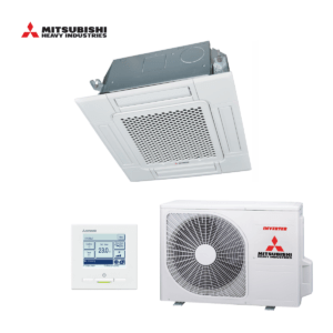 Mitsubishi cassette airco FDTC25VH + SRC25ZS-W 2,5kW | klein model (60x60)