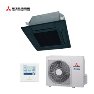 Mitsubishi cassette airco FDTC50VH + SRC50ZSX-W 5,0kW zwart | klein model (60x60)