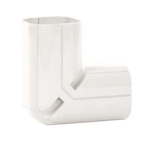 Inoac NC75-W stijgende lange buiten bocht 90° (wit)