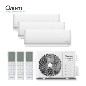 Qventi multi-split airco SAC30MRW-3 ODU 7,9kW wandunits 2x SAC9MRW 2,6kW + SAC12MRW 3,5kW