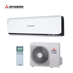 Mitsubishi wandmodel airco SRK25ZSX-WB + SRC25ZSX-W 2,5kW zwart-wit