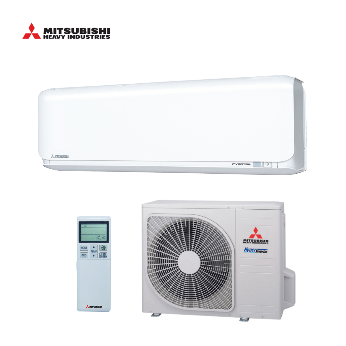 Mitsubishi wandmodel airco SRK20ZSX-WF + SRC20ZSX-W 2,0kW