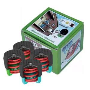 Trillingdempers met interne veer 30 tot 55 kg set van 4 stuks